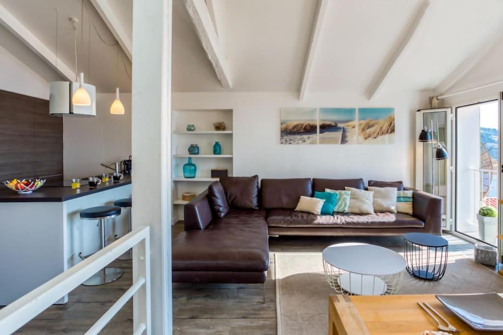 #40 Bright Sea View Suite For 6 2Mins Walk Port & Sea Villefranche-sur-Mer Zewnętrze zdjęcie