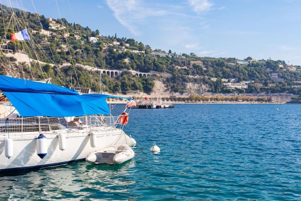#40 Bright Sea View Suite For 6 2Mins Walk Port & Sea Villefranche-sur-Mer Zewnętrze zdjęcie