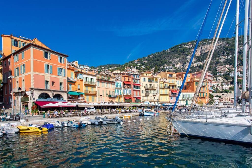 #40 Bright Sea View Suite For 6 2Mins Walk Port & Sea Villefranche-sur-Mer Zewnętrze zdjęcie