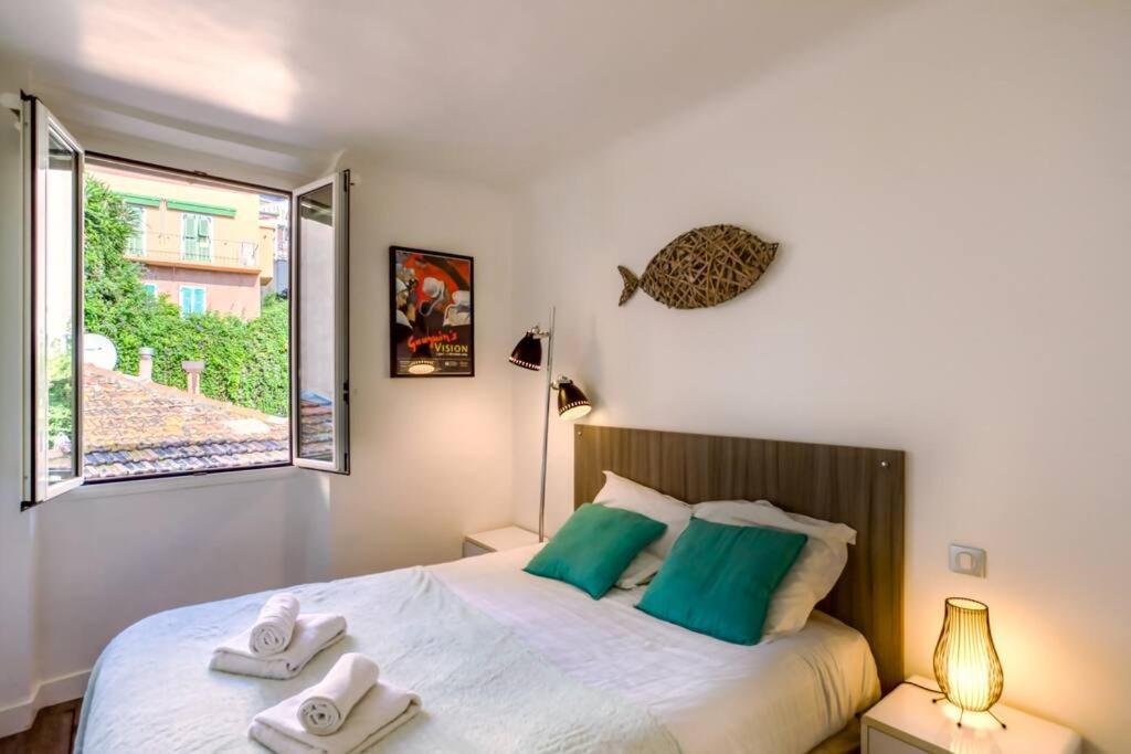 #40 Bright Sea View Suite For 6 2Mins Walk Port & Sea Villefranche-sur-Mer Zewnętrze zdjęcie