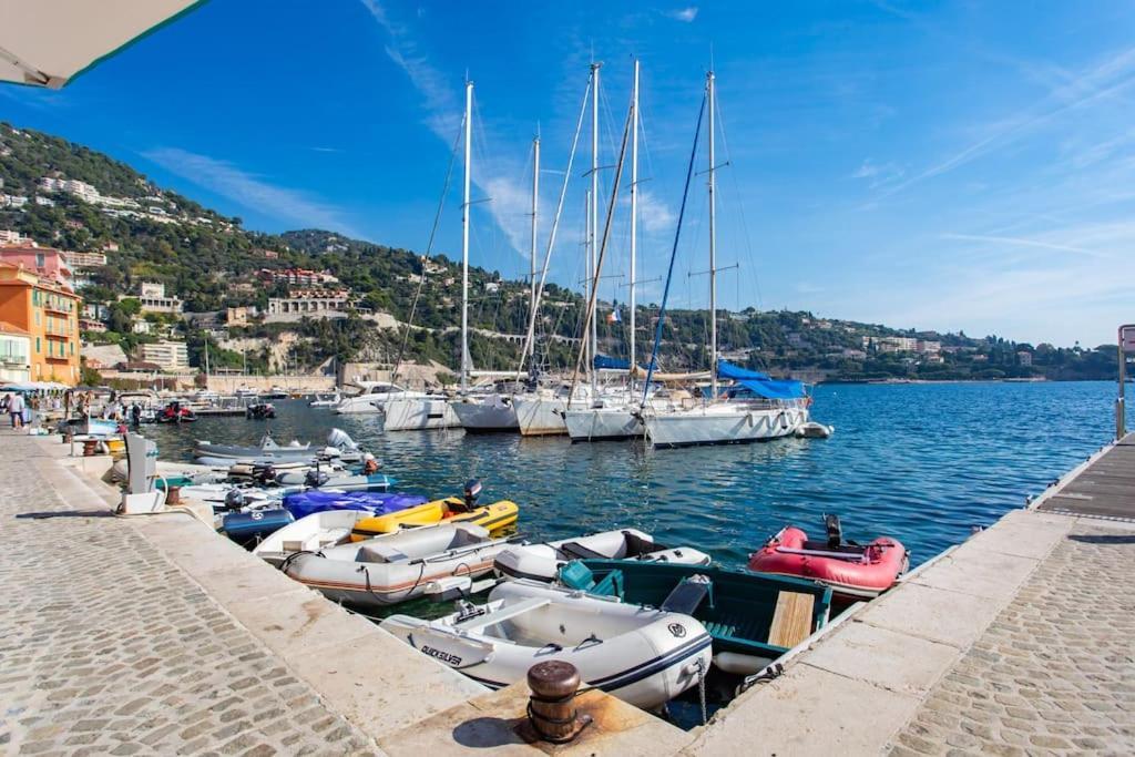 #40 Bright Sea View Suite For 6 2Mins Walk Port & Sea Villefranche-sur-Mer Zewnętrze zdjęcie